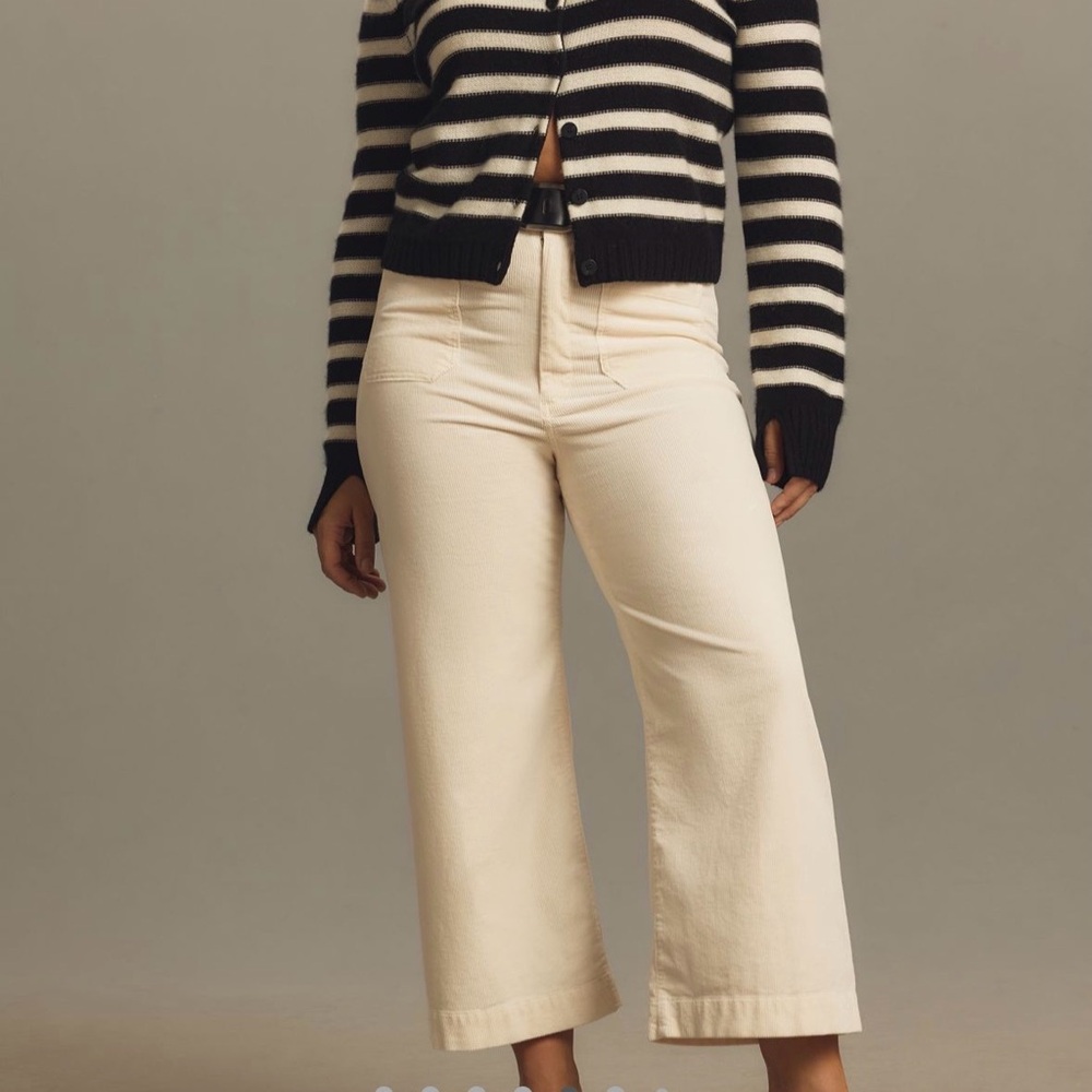The Colette Corduroy Crop Wide Leg Pants
